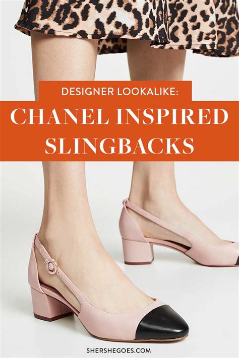 chanel slingback dupes|chanel look alike flats.